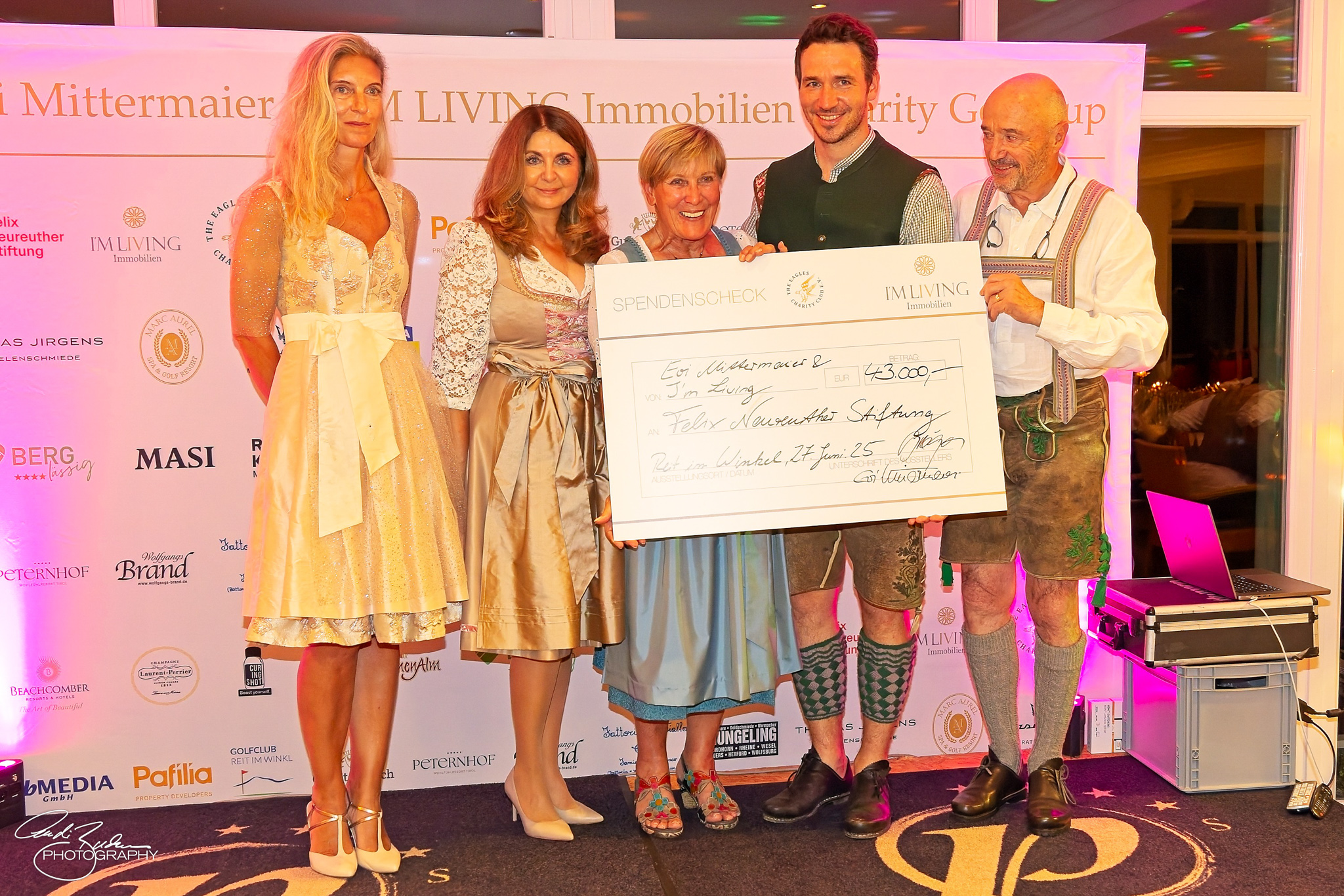 Christine Burmeister, Juliana Gröger, Evi Mittermaier, Felix Neureuther, Christian Neureuther
